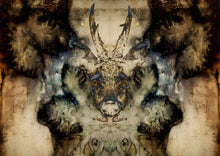 Load image into Gallery viewer, Foggy Bummers Art Print-Leaf Print with Roe Deer Head